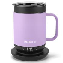 Caneca Térmica Inteligente Happiness para Café Aquecido 470ml