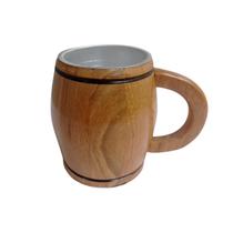 Caneca Térmica Madeira Cerejeira 400ml - Caldeira