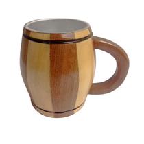 Caneca Térmica Madeira Mescla Vermelha 400ml