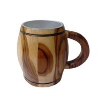 Caneca Térmica Madeira Rústica 1000ml