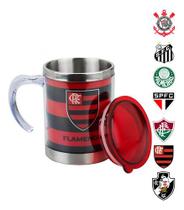 Caneca Térmica Palmeiras Oficial Time Inox Com Tampa 450ml Caneca Térmica Palmeiras Oficial Time Inox Com Tampa 450ml