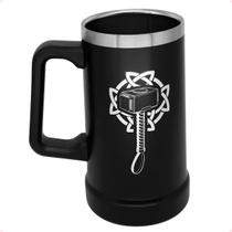 Caneca Térmica Preta do Thor de 730ml Oficial Marvel