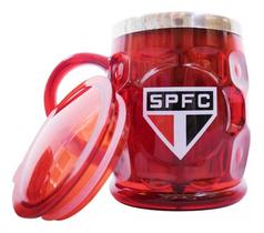 Caneca Térmica Relevo Tricolor Com Tampa 500ml São Paulo