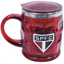 Caneca Térmica São Paulo FC 500ml com Brasão em Metal SPFC