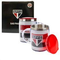 Caneca térmica são paulo spfc listra com tampa 450ml ref. qh002f2