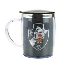 Caneca Térmica Tampa Vasco Da Gama Preto 450ml Caneca Térmica Tampa Vasco Da Gama Preto 450ml