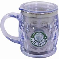 Caneca Térmica Transparente Com Tampa 500ml - Palmeiras Caneca Térmica Transparente Com Tampa 500ml - Palmeiras