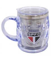 Caneca Térmica Transparente Com Tampa 500ml São Paulo SPFC