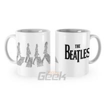 Caneca The Beatles Silhuetas Abbey Road - Decora Geek