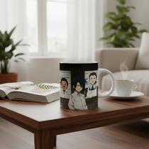 Caneca The Promised Neverland Norman Emma Ray Krone Thoma Branco Promised Neverland