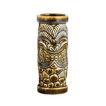 Caneca Tiki de cerâmica 350 ml com design de máscara tribal em estilo vintage Caneca Tiki de cerâmica 350 ml com design de máscara tribal em estilo vintage