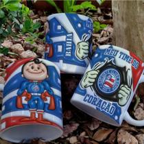 Caneca Time Do Coração 3d Personalizada 325ml Branca