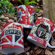 Caneca Time Do Coração 3d Personalizada 325ml Branca - TIMES