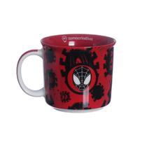 Caneca Tom 350ml Spider Man Homem Aranha Marvel Zona Criativa Geek Presente Original Cerâmica