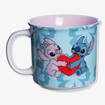 Caneca Tom 350ml Stitch Namorados