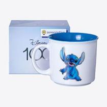 Caneca Tom Disney 100 Cerâmica Branca Estampa Stitch 350ml Ref.10025456 Zona Criativa