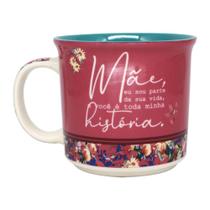 Caneca Tom Mãe Minha História - Zona Criativa