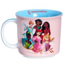 Caneca Tom Princesas Disney 350ml Zona Criativa