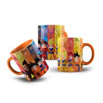 Caneca Transformações Goku Dragon Ball Z Super Sayajin 325mL