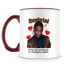 Caneca Travis Scott Meme - Presente para Fãs de Música e Cultura Urbana Caneca Travis Scott Meme - Presente para Fãs de Música e Cultura Urbana