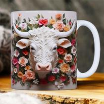 Caneca tridimensional 3D animais/paisagens