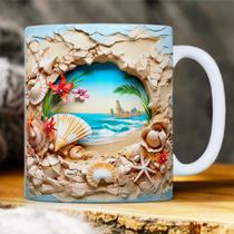 Caneca tridimensional 3D animais/paisagens Caneca tridimensional 3D animais/paisagens