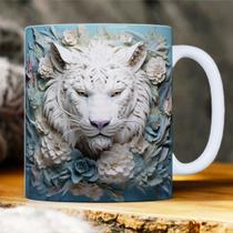 Caneca tridimensional 3D animais/paisagens
