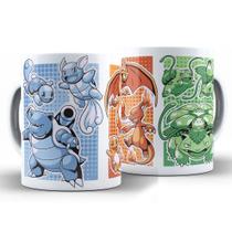 Caneca Trio de Iniciais Pokémon - Xícara Personalizada 325ML Porcelana Cerâmica Caneca Trio de Iniciais Pokémon - Xícara Personalizada 325ML Porcelana Cerâmica