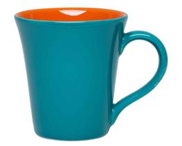 Caneca Tulipa 330ml Laranja/Azul Oxford