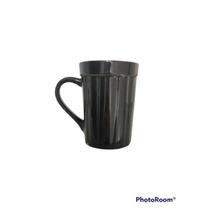 Caneca Tulipa De Porcelana Colorida Canelada 220 Ml