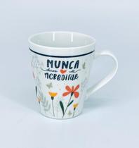 Caneca Tulipa em Porcelana 300ml - Mensagens Positivas