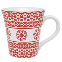 Caneca Tulipa Renda Oxford Cerâmica 330ml