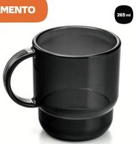 Caneca Tupperware 265 ml Cosmos - Policarbonato Preto Translucido