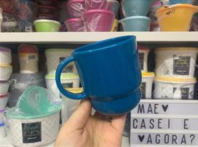 Caneca Tupperware 370 ml Azul Petroleo - Importada