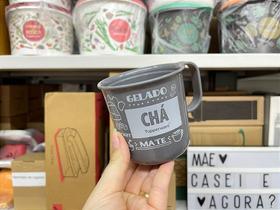 Caneca Tupperware Chá PB 350 ml Cinza