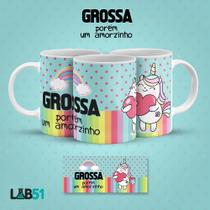 Caneca unicórnio grossa, porém um amorzinho