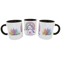 Caneca Unicórnio Malcriado Namastê Sifudê Presente Divertido
