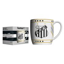Caneca Urban Porcelana Allmix Brasao Santos 360 ML Licenciada Branco Caneca Urban Porcelana Allmix Brasao Santos 360 ML Licenciada Branco