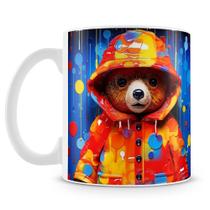 Caneca Urso Paddington 3D em Cerâmica Premium - 325ml