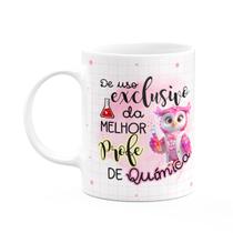 Caneca - Uso exclusivo da melhor professora de química Caneca - Uso exclusivo da melhor professora de química