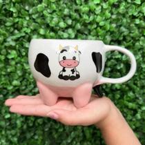 Caneca vaquinha mimosa moo 350ml de porcelana Caneca vaquinha mimosa moo 350ml de porcelana