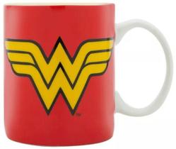 Caneca Vermelha e Amarela - DC Comics - Mulher-Maravilha