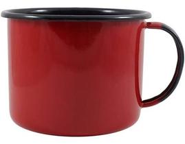 Caneca Vermelha N10 Ágata Esmaltada 670ml Ewel
