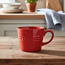 Caneca Vermelho Laranja Le Chef Cerâmica 300ml