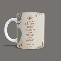 Caneca Versículo Bíblico Salmos 121:1 Presente Pastora Pastor Frases Cristã Devocional