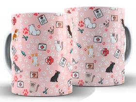 Caneca Veterinária Divertida Porcelana Xícara 325ml + Caixa Presente
