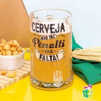 Caneca Vidro 565ml Cerveja Faz Falta Canecão Chopp Ideal