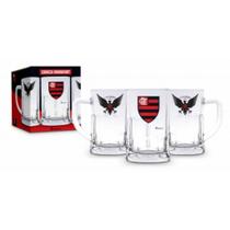 Caneca Vidro 565ml Flamengo 1 Unidade Caneca Vidro 565ml Flamengo 1 Unidade