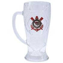 Caneca Vidro Bola Futebol 630Ml - Corinthians