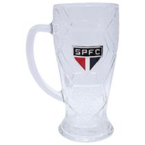 Caneca Vidro Bola Futebol 630Ml - Spfc